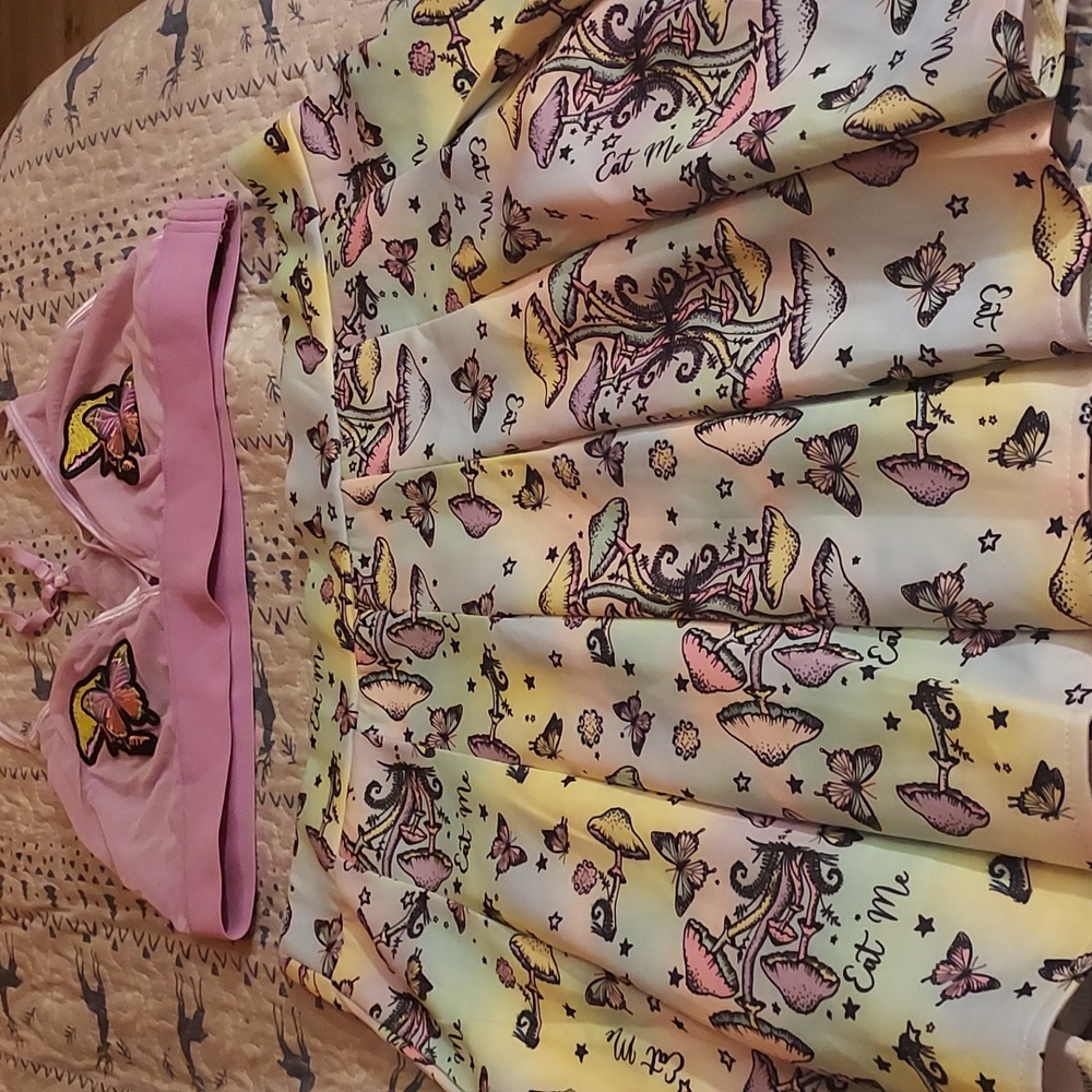 BodyRage EatMe Skirt and Bralette size Large/XL worn 1x